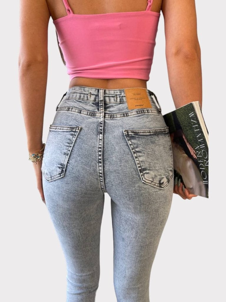 1204 Skinny jeans ελαστικό με σκισιματα 4 1204 Skinny jeans ελαστικό με σκισιματα Σε εκπληκτικές τιμές Μόνο στο FMBoutique 4
