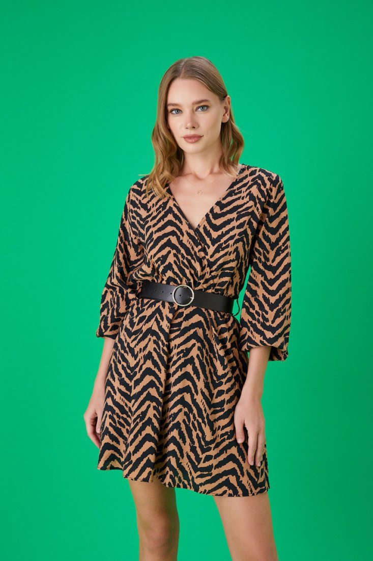 Φόρεμα με μοτίβο animal print 5 Φόρεμα με μοτίβο animal print Σε εκπληκτικές τιμές Μόνο στο FMBoutique 5