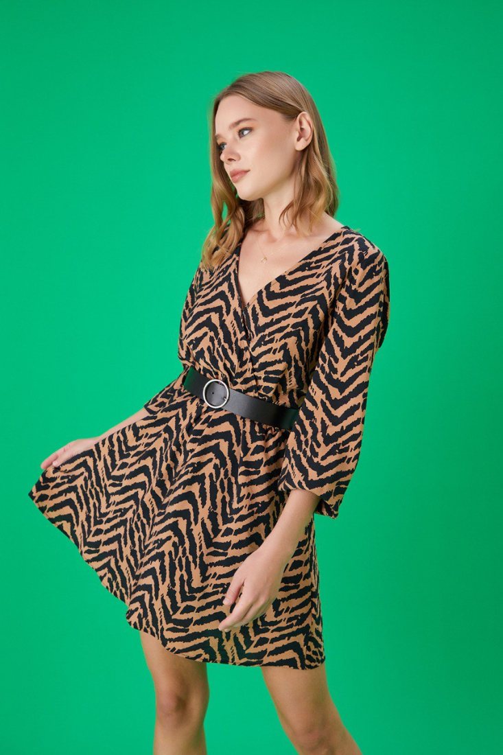 Φόρεμα με μοτίβο animal print 4 Φόρεμα με μοτίβο animal print Σε εκπληκτικές τιμές Μόνο στο FMBoutique 4