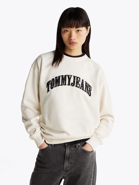 TOMMY JEANS TOMMY JEANS Άνετο Φούτερ Με Λογότυπο DW0DW19713