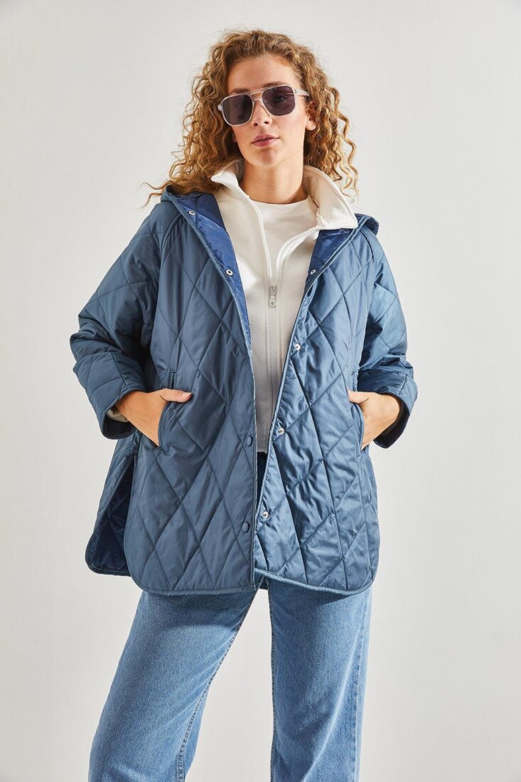 Γυναικείο Καπιτονέ Μπουφάν Oversize με Κουκούλα 4 Γυναικείο Καπιτονέ Μπουφάν Oversize με Κουκούλα Σε εκπληκτικές τιμές Μόνο στο FMBoutique 4