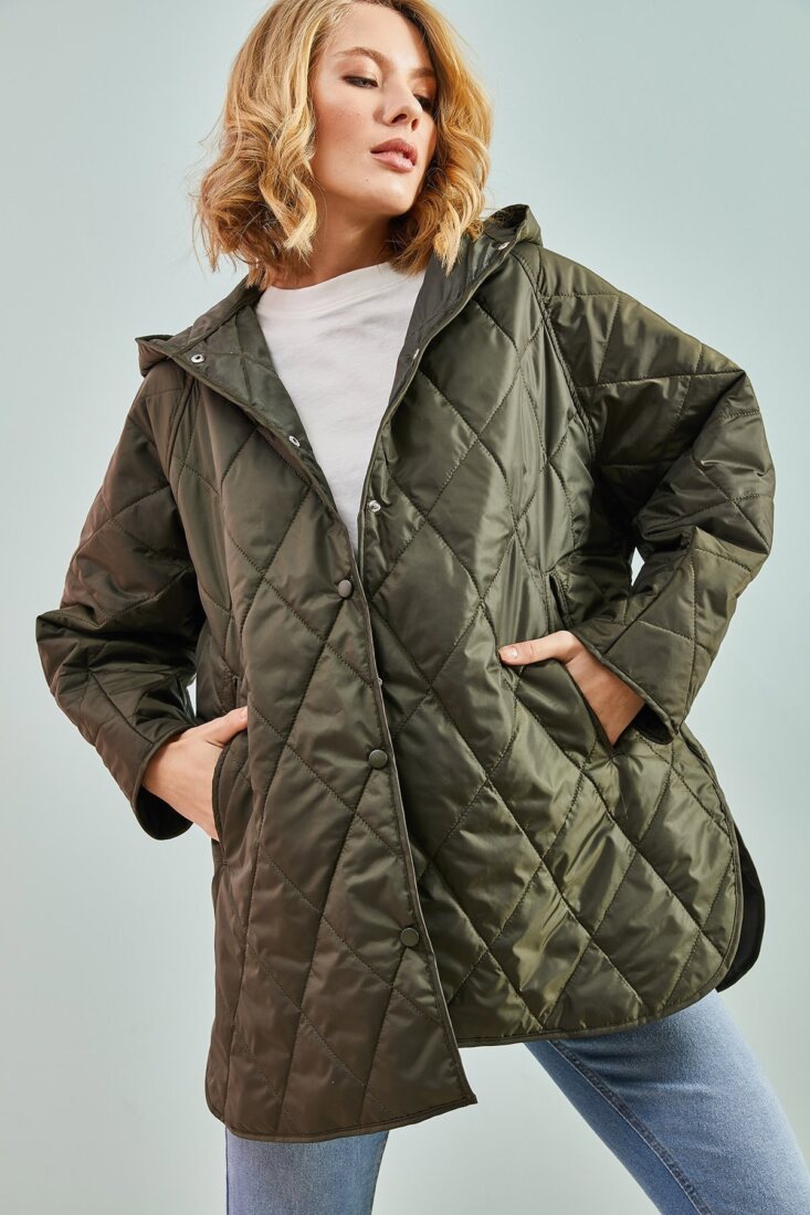 Γυναικείο Καπιτονέ Μπουφάν Oversize με Κουκούλα 16 Γυναικείο Καπιτονέ Μπουφάν Oversize με Κουκούλα Σε εκπληκτικές τιμές Μόνο στο FMBoutique 16