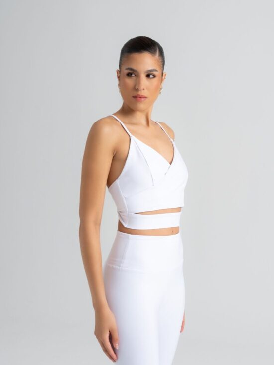 Αθλητικό Wrap Crop Top με Λεπτές Ραντές 529 Σε εκπληκτικές τιμές Μόνο στο FMBoutique 6
