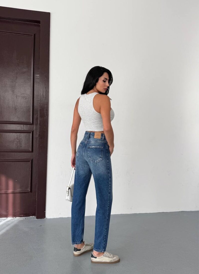 Ψηλόμεσο Τζιν Παντελόνι Ίσια Γραμμή Denim Blue 2604 2 Ψηλόμεσο Τζιν Παντελόνι Ίσια Γραμμή Denim Blue 2604 Σε εκπληκτικές τιμές Μόνο στο FMBoutique 2